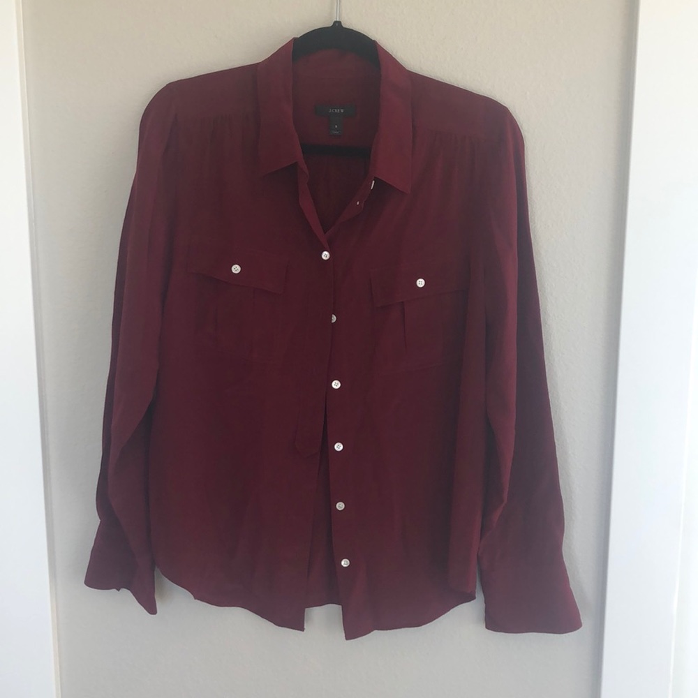 Silk Jcrew button down
